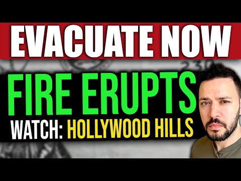 (BREAKING) EVACUATION: New Fire Erupts in Hollywood Hills CA