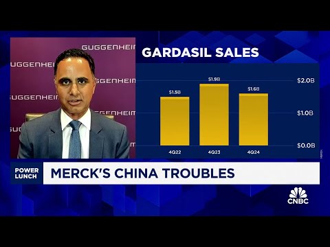 Guggenheim Securities&#039; Vamil Divan breaks down Merck&#039;s stock drop