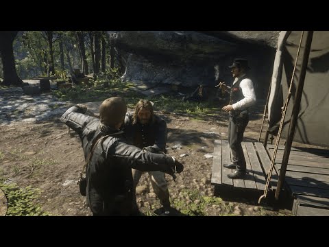 Dutch&#039;s reaction to Micah pushing Arthur is very strange