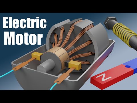 How does an Electric Motor work? (DC Motor)