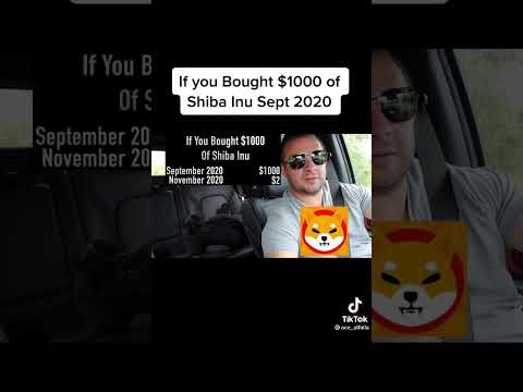 If you bought $1000 of Shiba Inu Sept 2020 #shorts #cryptocurrency #crypto #investor #shibainu