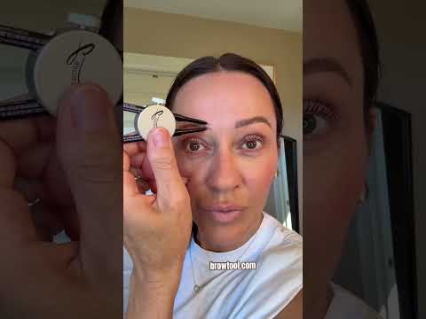 Wait until you see the difference and lift that this Brow Tool makes with SLIM drugstore pencils!
