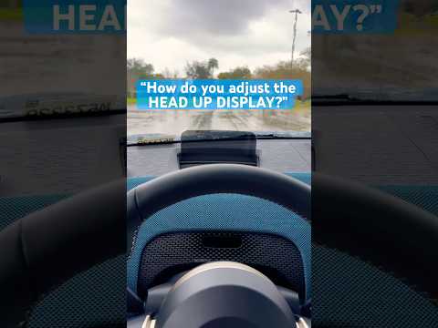 How to adjust the Head up display on MINI #miniusa #mini #technology #tech #car #2025mini #minilife