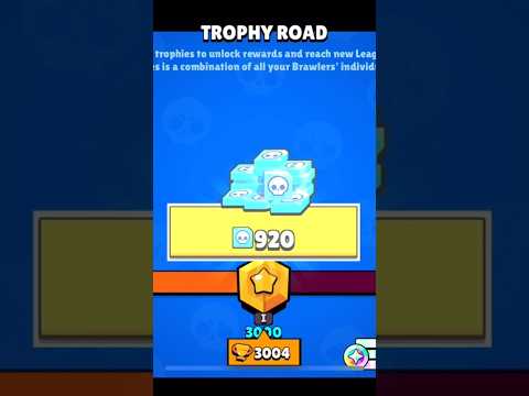 Reaching 3000 trophies and unlocking 3 new brawlers! #brawlstars #shorts #fyp #grind