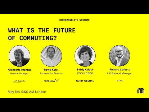 What Is the Future of Commuting? - VAIMOO Webinar hosted by Micromobility Industries