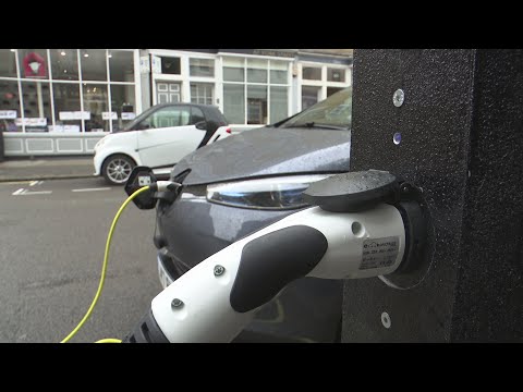 London lamp posts turned into car charging points