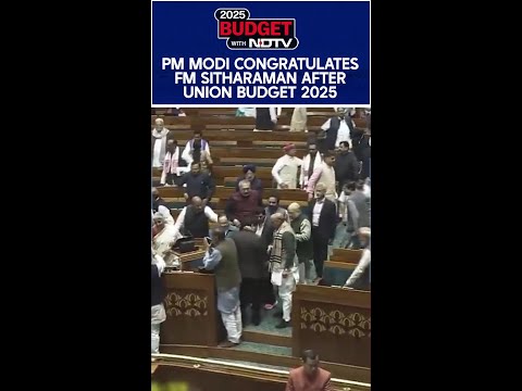 PM Modi Congratulates Finance Minister Nirmala Sitharaman After Budget 2025