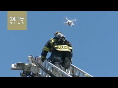 California firefighters use drones to aid rescue