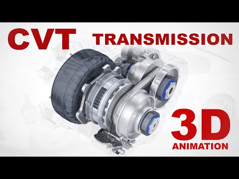 CVT Transmission / how does it work? (3d animation)