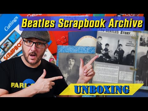 Unboxing Huge Beatles &amp; Solo Scrapbook &amp; Cuttings Archive 1964-1999