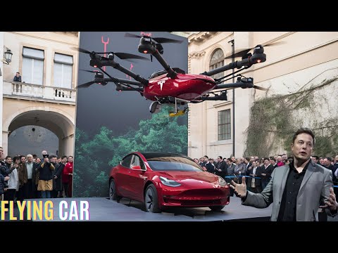 Elon Musk&#039;s Flying Tesla Car Prototype SHOCKS the World in 2025!