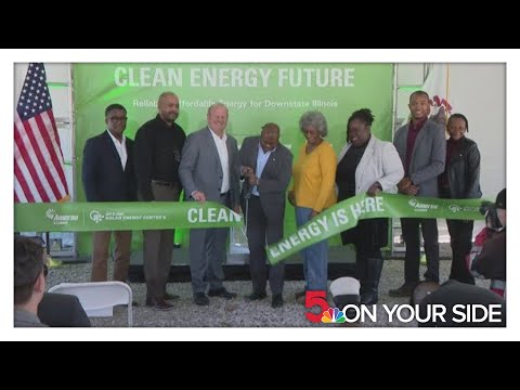 New solar energy center now online in East St. Louis