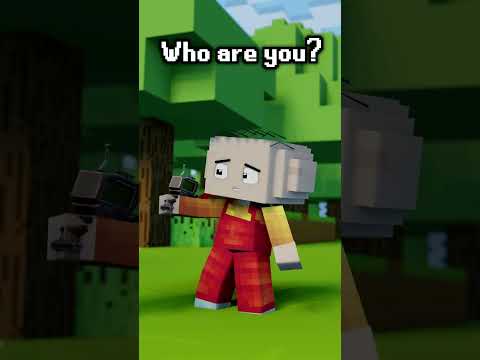 BRIAN and STEWIE in MINECRAFT #shorts