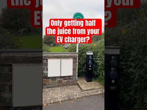 Load bearing.. only getting half the rated power from an EV charger? #ev #evcharging #car