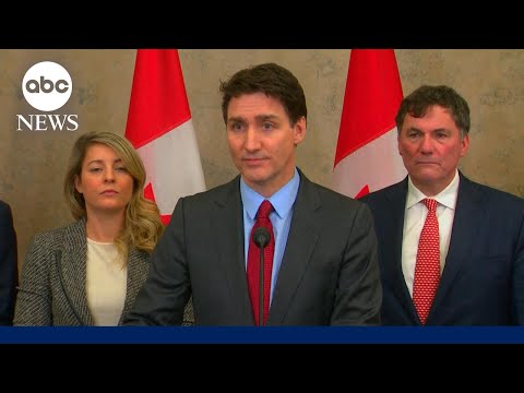 Canadian Prime Minister Justin Trudeau announces retaliatory tariffs on U.S.