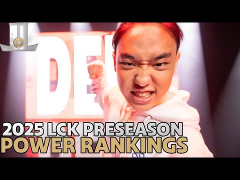 #LCK 2025 Preseason Team Power Rankings