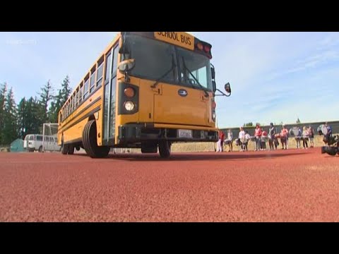 Washington&#039;s 1st electric school bus unveiled in Tacoma