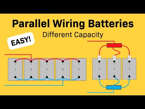 How to Charge Batteries in Parallel With Different Capacity