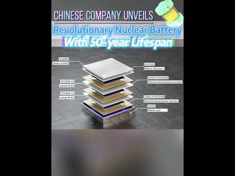 Chinese company unveils revolutionary nuclear #battery with 50-year lifespan#china #fyp #fypシ#tech