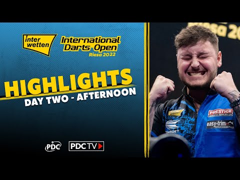 LOOK AT THE EMOTION! | Day Two Afternoon Highlights | 2022 International Darts Open