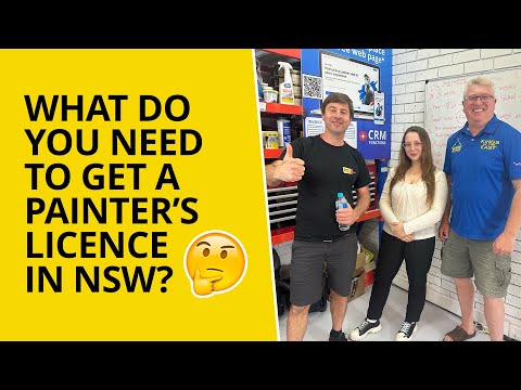 What do you need to get a painter’s licence in NSW?