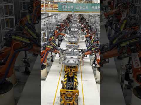 Car Factory Robots, Automatic Welding Body Shop, will we lost out jobs some day?