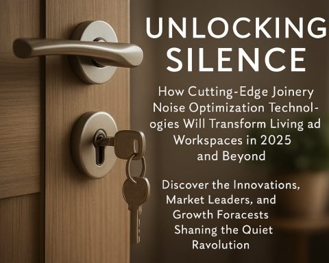 Unlocking Silence: How Cutting-Edge Joinery Noise Optimization Technologies Will Transform Living and Workspaces in 2025 and Beyond. Discover the Innovations, Market Leaders, and Growth Forecasts Shaping the Quiet Revolution. Unlocking Silence: How Cutting-Edge Joinery Noise Optimization Technologies Will Transform Living and Workspaces in 2025 and Beyond. Discover the Innovations, Market Leaders, and Growth Forecasts Shaping the Quiet Revolution.
