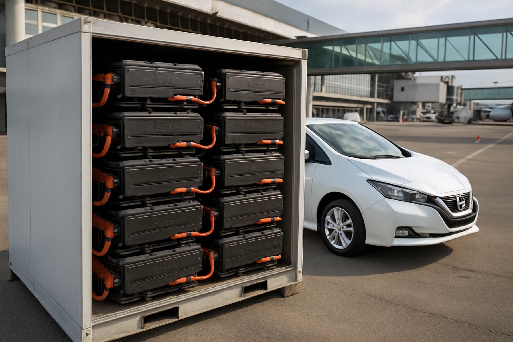 La Révolution Aéroportuaire de Rome : Les Batteries Recyclées de Nissan Leaf Alimentent une Nouvelle Ère d'Énergie Propre 