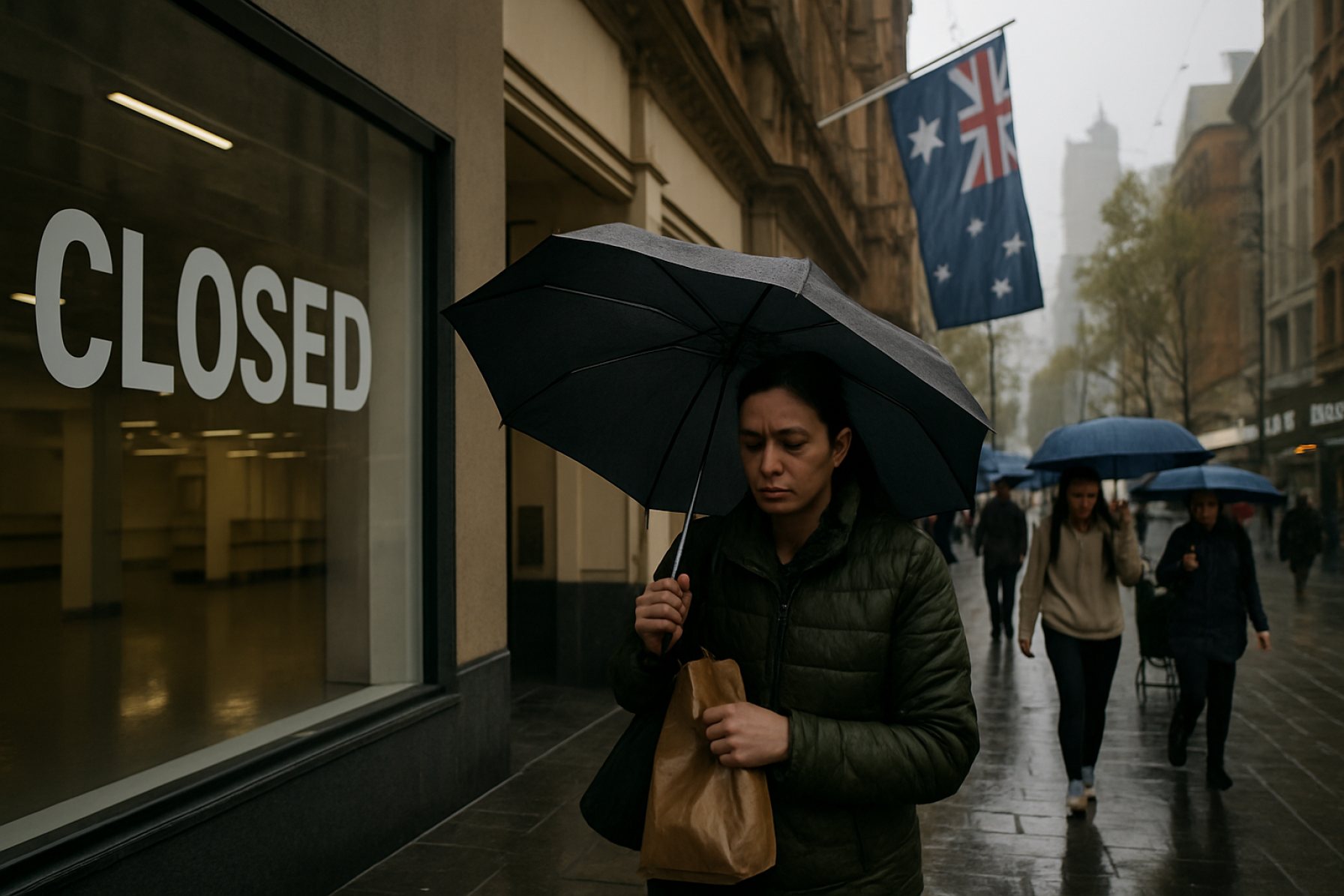 Australia’s Economy Stalls: Shoppers Hold Back, Weather Wreaks Havoc, and GDP Falters 